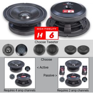 High Fidelity 6.5" - 2-way 250w Component Set - OPTIONS