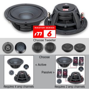 Master Series 6.7" - 2-way 300w Component Set - OPTIONS