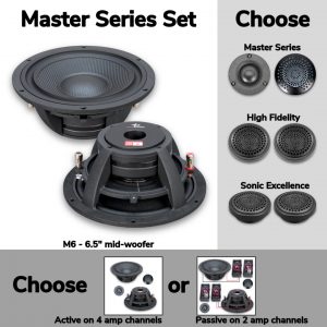 Master Series 6.7" - 2-way 300w Component Set - OPTIONS