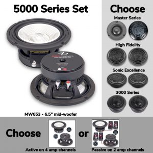 5000 Series 6.5" - 2-way 200w Component Set - OPTIONS