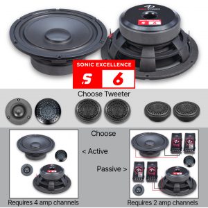 Sonic Excellence 6.5" - 2-way 200w Component Set - OPTIONS