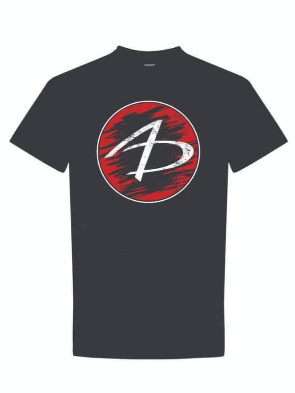 T-shirt-Black-Round Logo