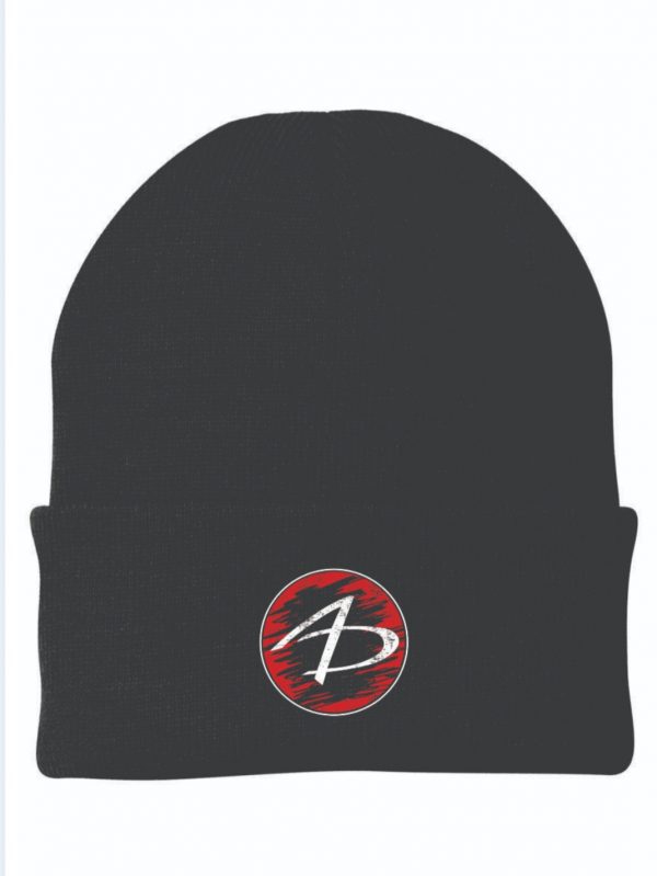 Beanie-Black-Round Logo