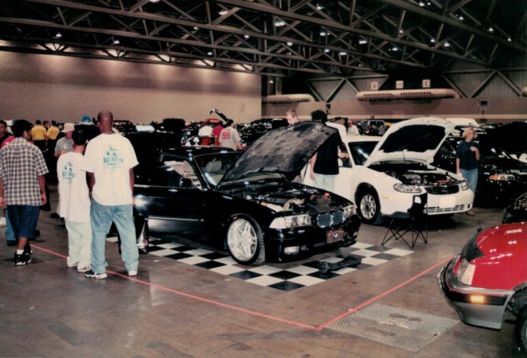 Rick Berry's BMW parked at finals