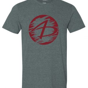 T-shirt-Heather Dark Gray-Round Logo