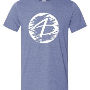T-shirt-Heather Indigo-Round Logo